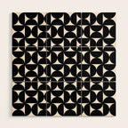 Bauhaus Mid Century Modern Geometric Pattern I Wood Wall Art Gallery Image 1