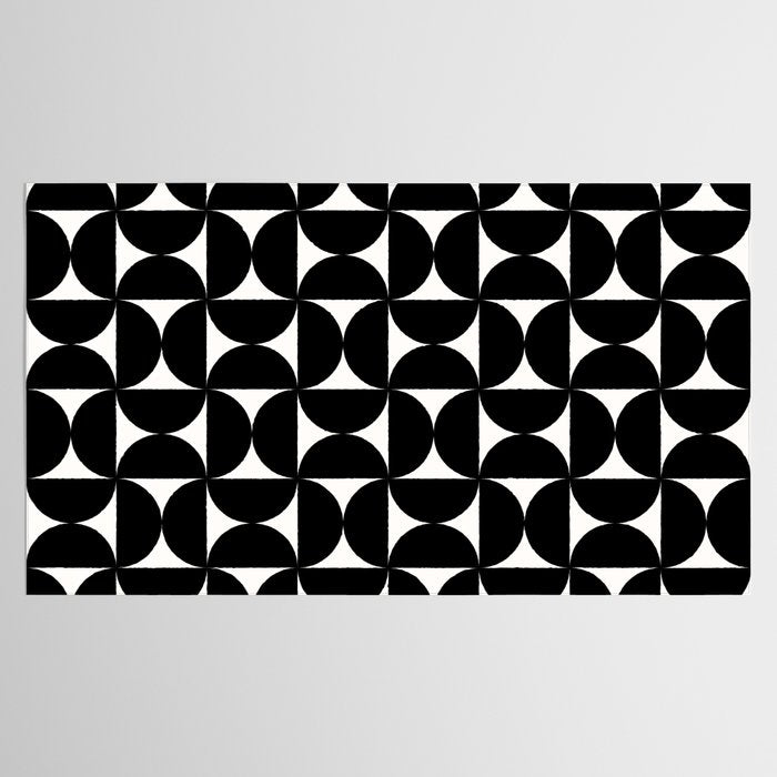 Bauhaus Mid Century Modern Geometric Pattern I Tablecloth Gallery Image 2