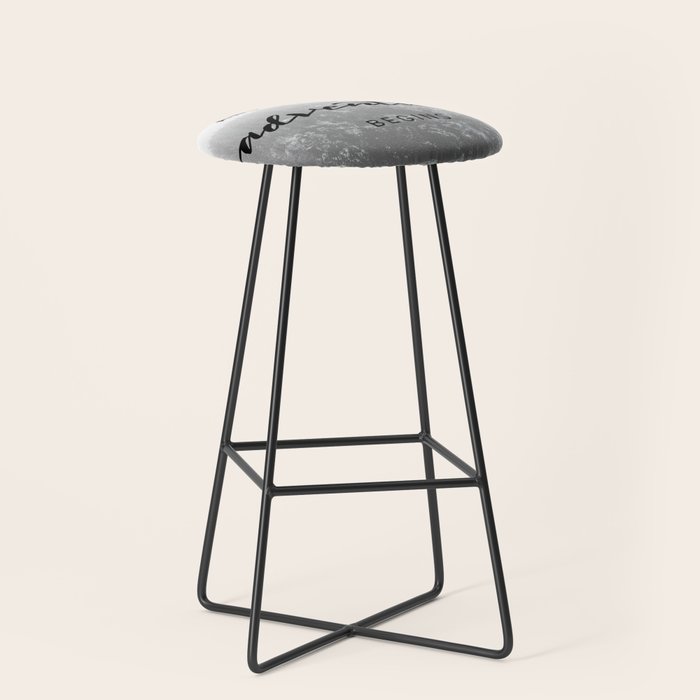 And So The Adventure Begins - Snowy Mountain Stool Gallery Image 1