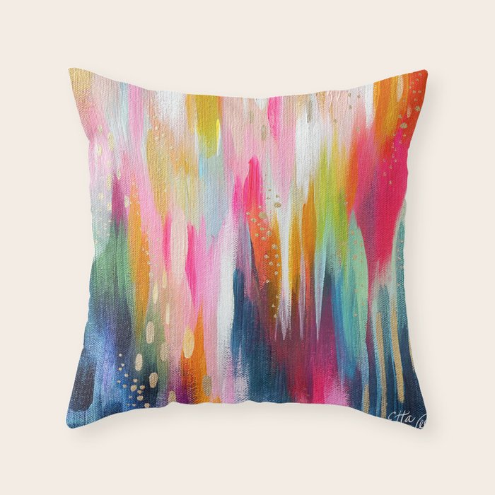 EttaVee Brushstroke no.131 Throw Pillow Gallery Image 6