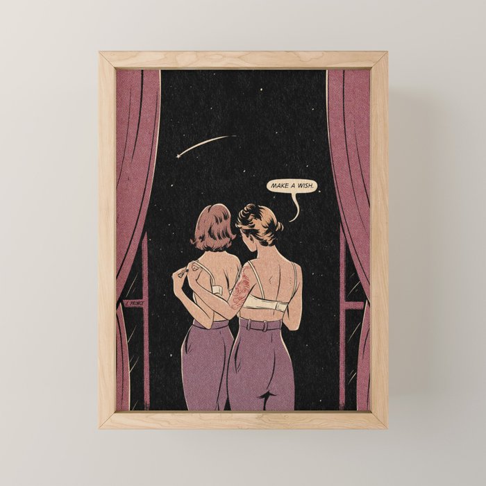 make a wish Mini Art Print Gallery Image 1