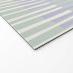 Block print geometrics stripes sage Welcome Mat Gallery Image 2