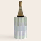 Block print geometrics stripes sage Wine Chiller Gallery Image 2