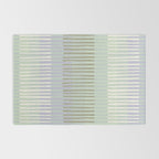Block print geometrics stripes sage Rug Gallery Image 2