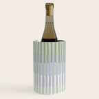 Block print geometrics stripes sage Wine Chiller Gallery Image 3