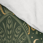 Night Cheetahs - Fern Green and Gold Comforter Gallery Image 4