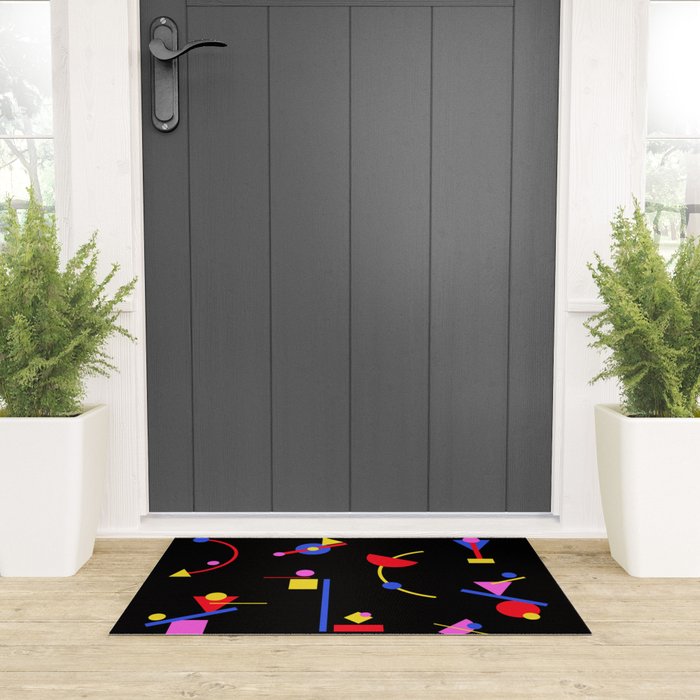 Memphis pattern 86 - 80s / 90s Retro Welcome Mat Gallery Image 3