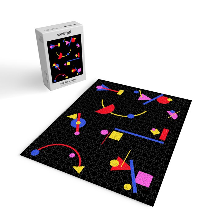 Memphis pattern 86 - 80s / 90s Retro Jigsaw Puzzle Gallery Image 2
