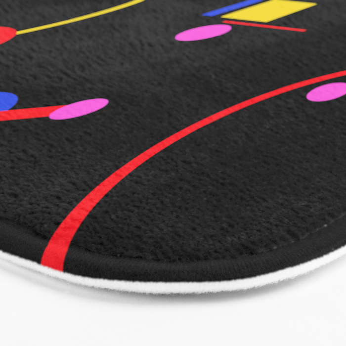 Memphis pattern 86 - 80s / 90s Retro Bath Mat Gallery Image 3