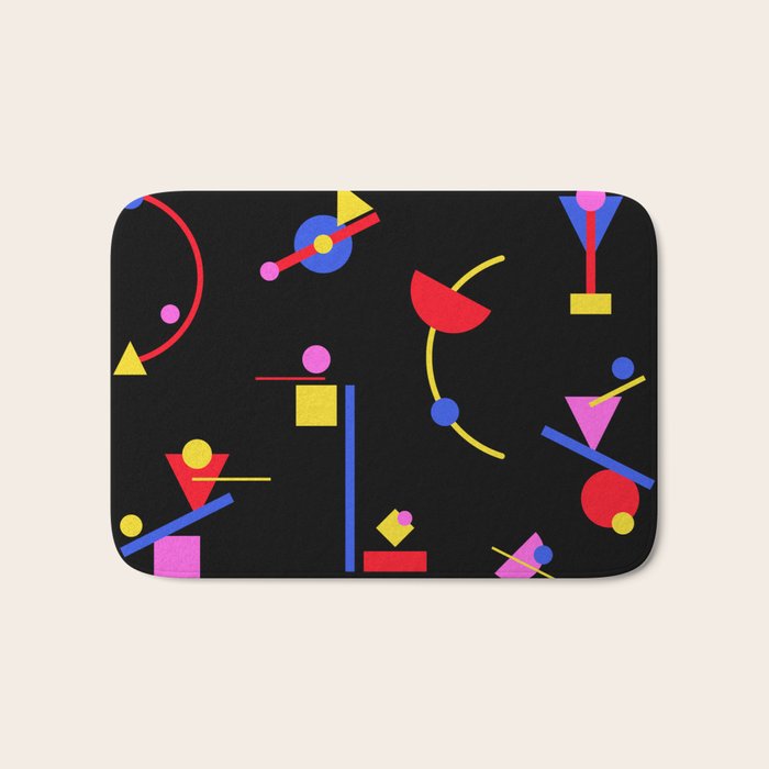 Memphis pattern 86 - 80s / 90s Retro Bath Mat Gallery Image 1