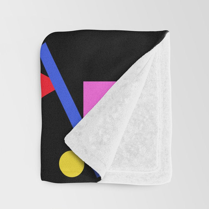 Memphis pattern 86 - 80s / 90s Retro Throw Blanket Gallery Image 3