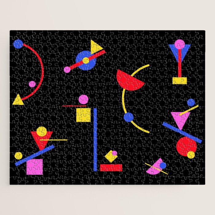 Memphis pattern 86 - 80s / 90s Retro Jigsaw Puzzle Gallery Image 1