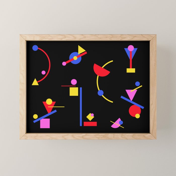 Memphis pattern 86 - 80s / 90s Retro Mini Art Print Gallery Image 1