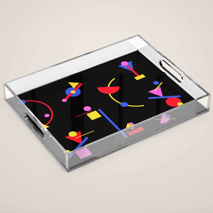 Memphis pattern 86 - 80s / 90s Retro Acrylic Tray Gallery Image 1