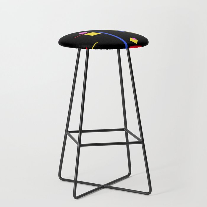 Memphis pattern 86 - 80s / 90s Retro Stool Gallery Image 1