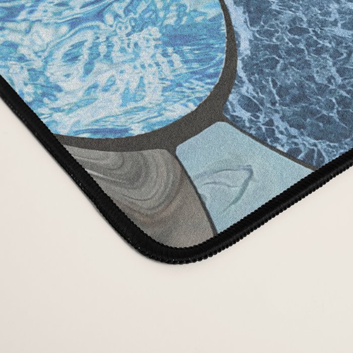 Mermaid Ocean Blue Pattern Desk Mat Gallery Image 4