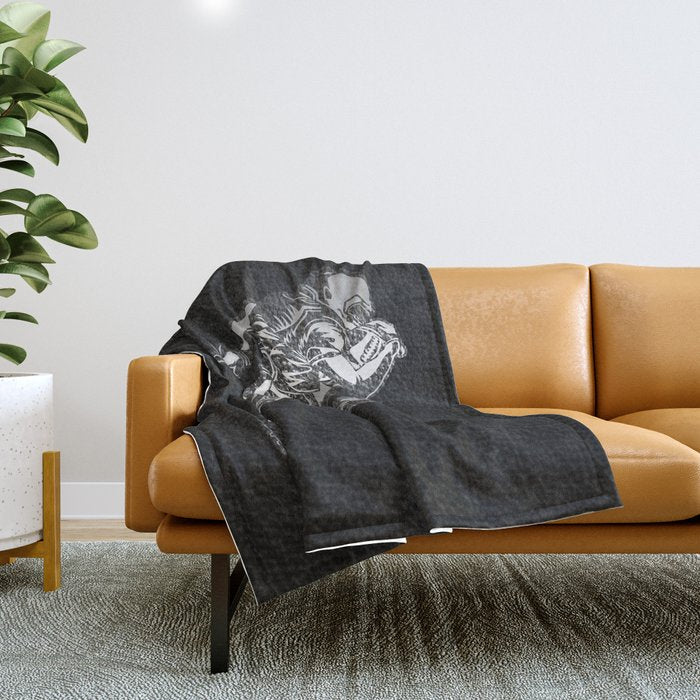 Football Player Throw Blanket Gallery Image 1