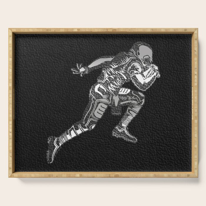 Football Player Serving Tray Gallery Image 1