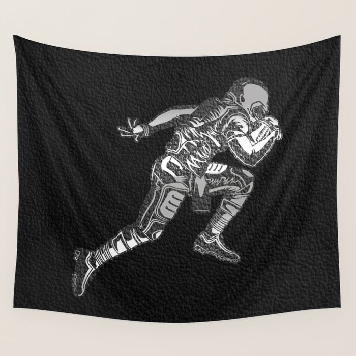 Football Player Wall Tapestry Gallery Image 1
