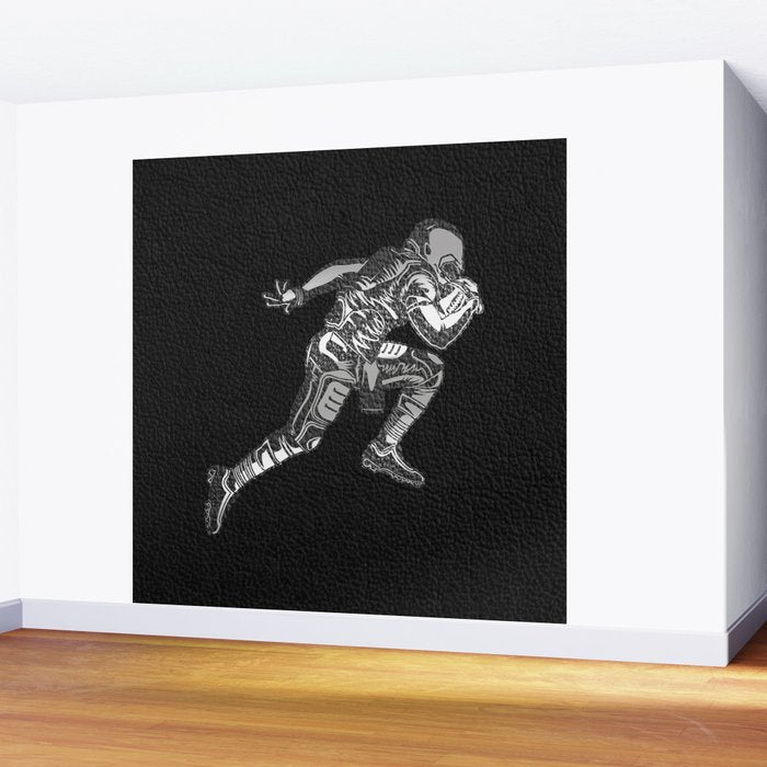Football Player Wall Mural Gallery Image 2