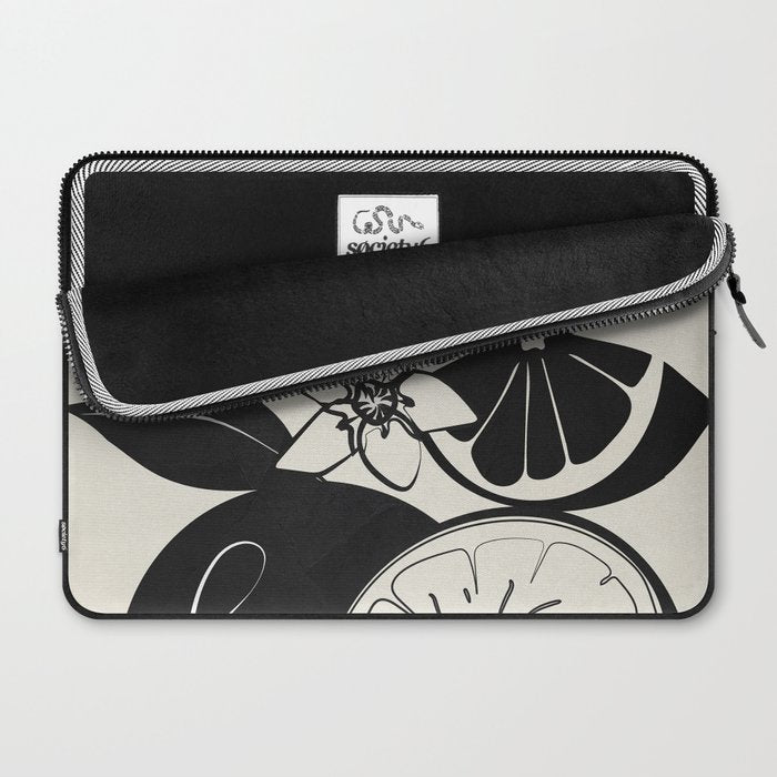 Line Art Oranges 1 Laptop Sleeve Gallery Image 2