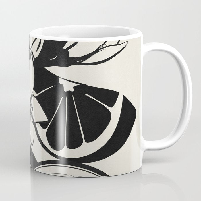 Line Art Oranges 1 Coffee Mug Gallery Image 1
