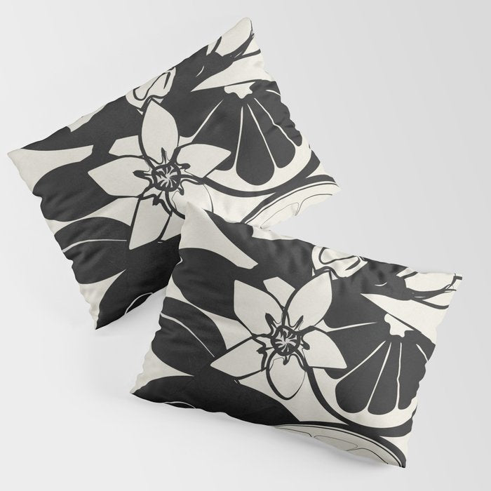 Line Art Oranges 1 Pillow Sham Gallery Image 1