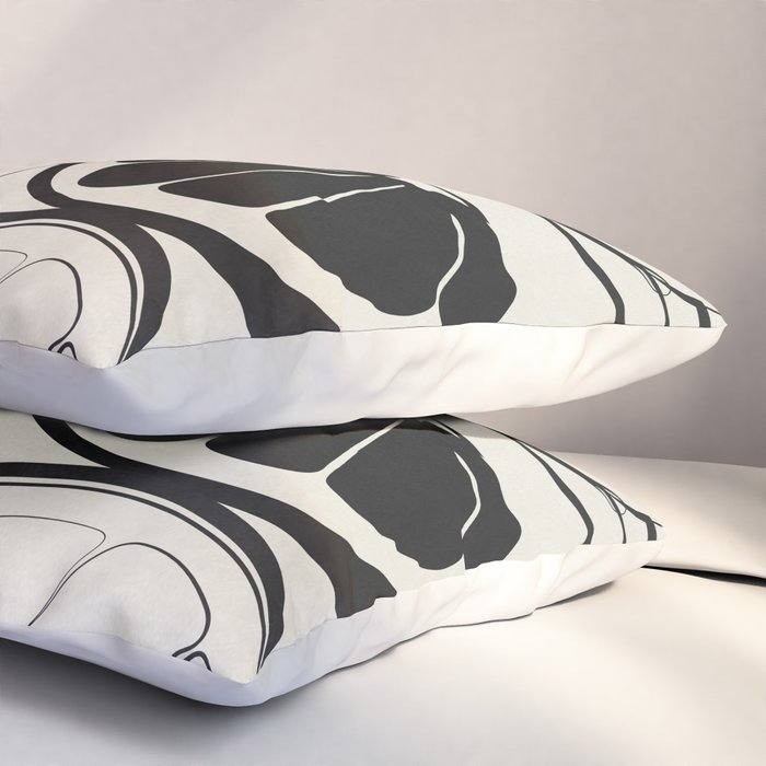 Line Art Oranges 1 Pillow Sham Gallery Image 3