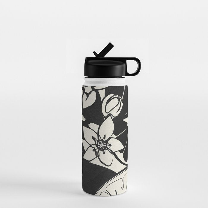 Line Art Oranges 1 Water Bottle Gallery Image 1