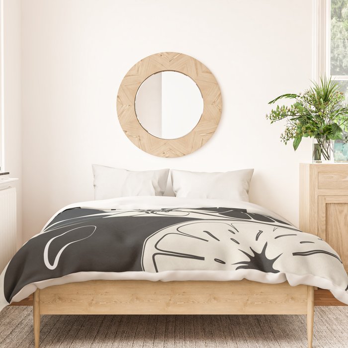 Line Art Oranges 1 Duvet Cover Gallery Image 3