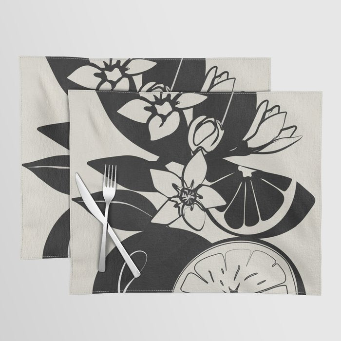 Line Art Oranges 1 Placemat Gallery Image 1