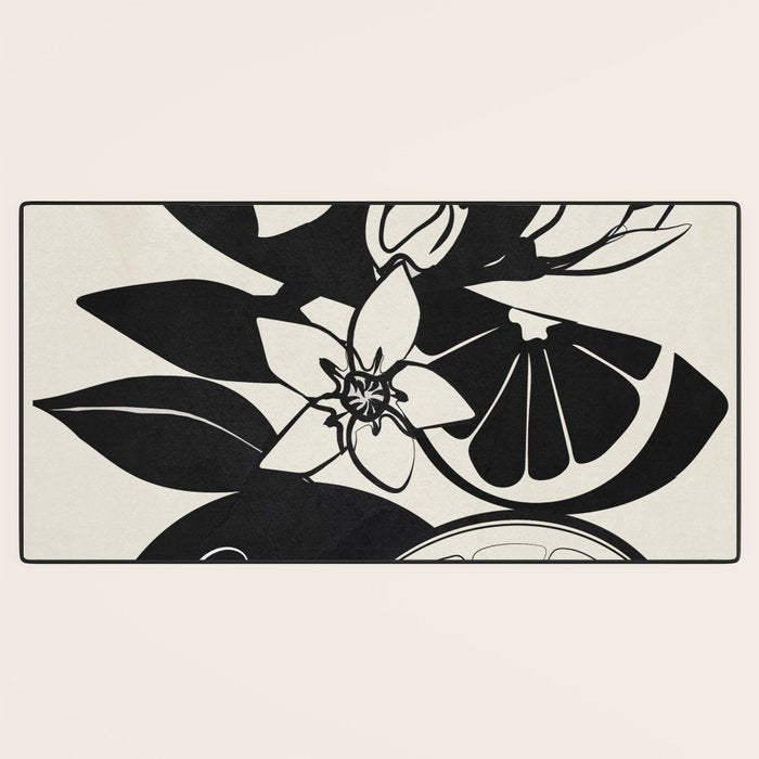Line Art Oranges 1 Desk Mat Gallery Image 3