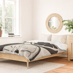 Line Art Oranges 1 Duvet Cover Gallery Image 2