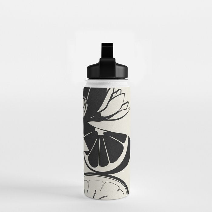Line Art Oranges 1 Water Bottle Gallery Image 2