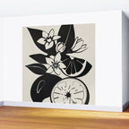 Line Art Oranges 1 Wall Mural Gallery Image 2