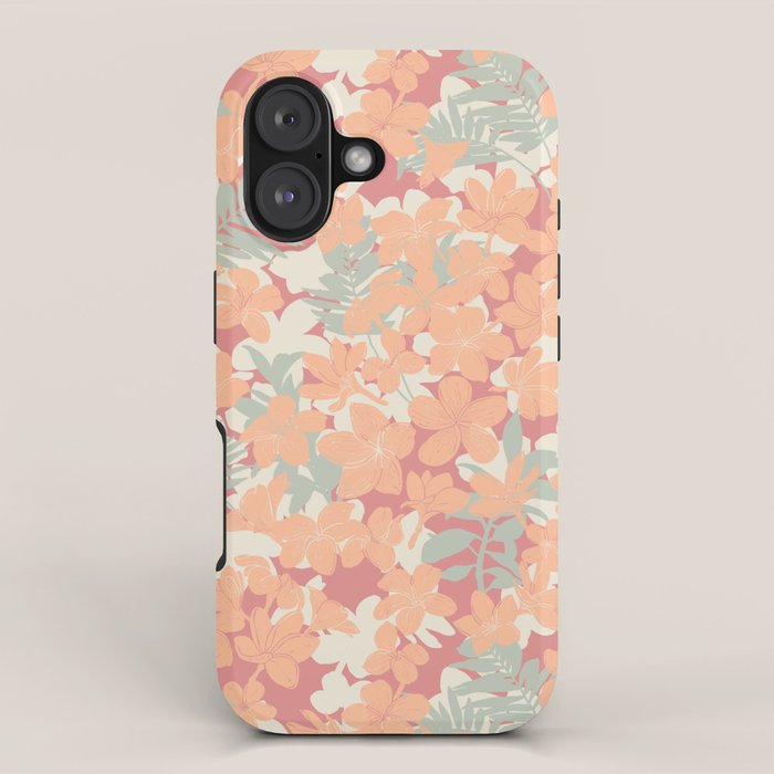 Exotic plumeria flowers A iPhone Case Gallery Image 1