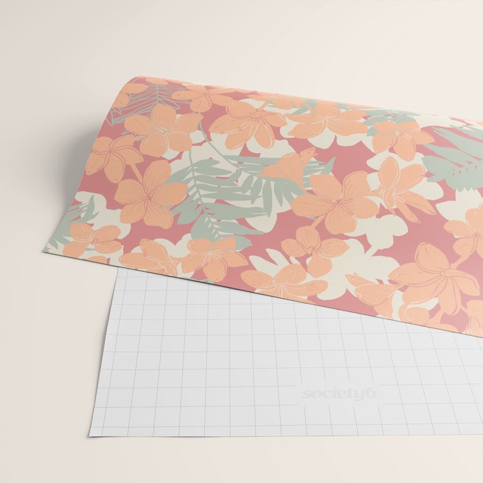 Exotic plumeria flowers A Wrapping Paper Gallery Image 2