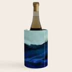 ocean wave blue abstract painting Wine Chiller Gallery Image 2