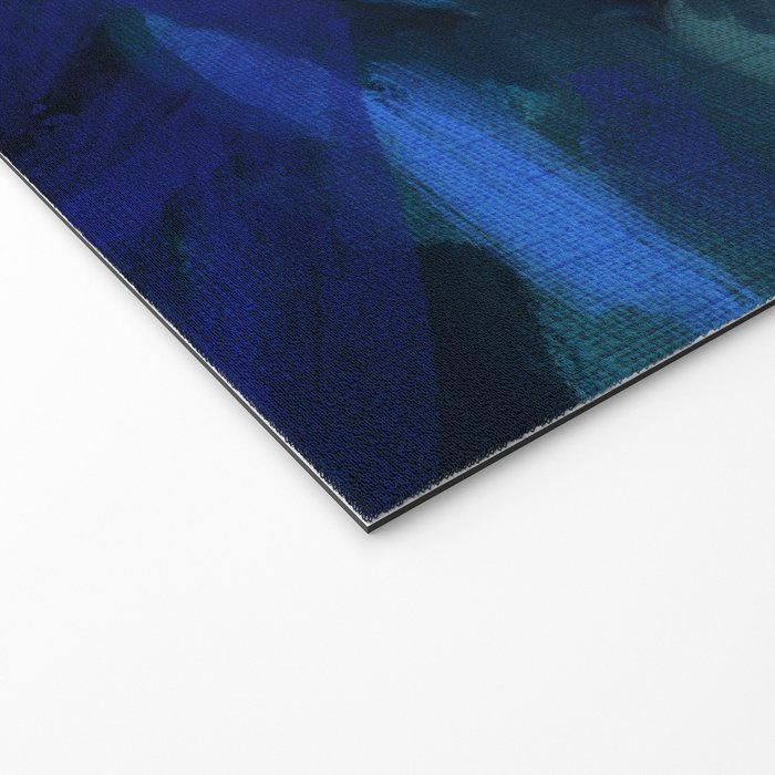 ocean wave blue abstract painting Welcome Mat Gallery Image 2