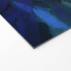 ocean wave blue abstract painting Welcome Mat Gallery Image 2