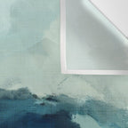 ocean wave blue abstract painting Wall Tapestry Gallery Image 3
