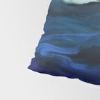 ocean wave blue abstract painting Pillow Sham Gallery Image 4