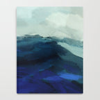 ocean wave blue abstract painting Notebook Gallery Image 4