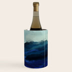 ocean wave blue abstract painting Wine Chiller Gallery Image 1