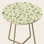 Doodles Pattern Side Table Gallery Image 2