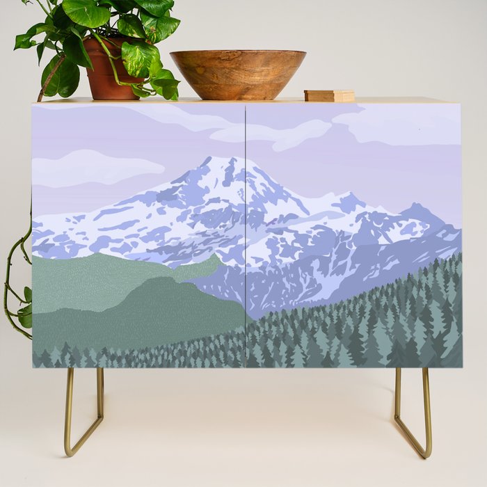 Mount Baker National Forest, Washington State, National Park Credenza Gallery Image 1