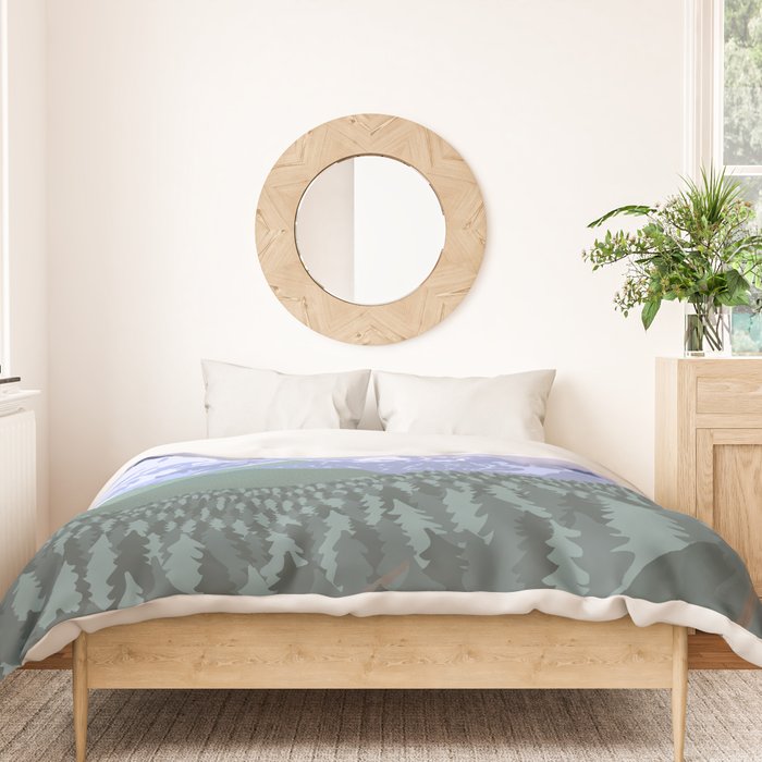 Mount Baker National Forest, Washington State, National Park Duvet Cover Gallery Image 3