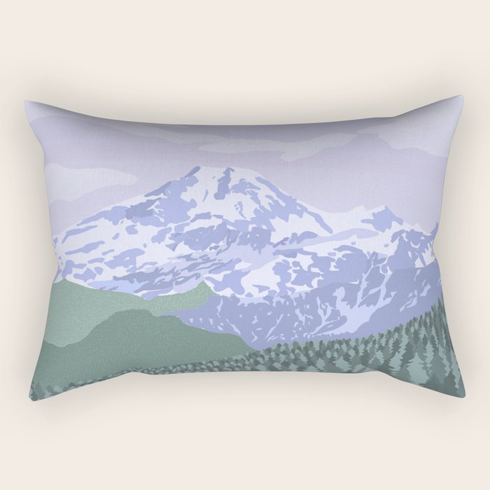 Mount Baker National Forest, Washington State, National Park Rectangular Pillow Gallery Image 1