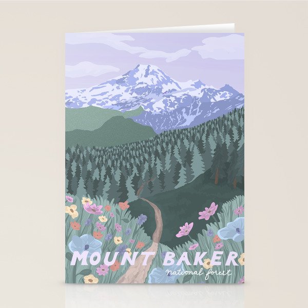 Mount Baker National Forest, Washington State, National Park Stationery Card Gallery Image 2
