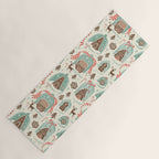Gingerbread Village Cream Yoga Mat Gallery Image 1